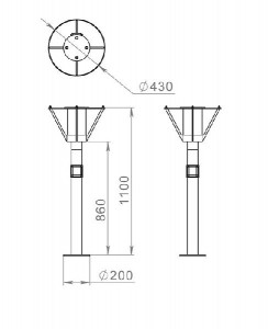 Наземный фонарь Muse 651-11/b-03