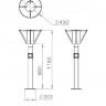 Наземный фонарь Muse 651-11/b-03
