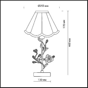Интерьерная настольная лампа Oxonia 2585/1T