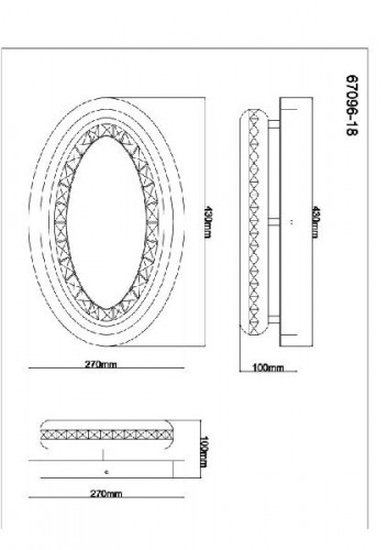 Потолочная люстра Hommi 67096-18