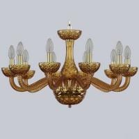 Подвесная люстра 1311 1311/10/240 G Am/Amber/M-1F