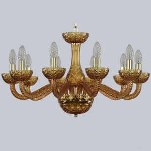 Подвесная люстра 1311 1311/10/240 G Am/Amber/M-1F