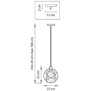 Подвесной светильник Gabbia 732417