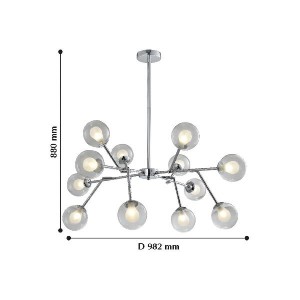 Потолочная люстра Bullae 2136-12P
