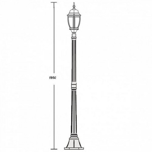 Наземный фонарь  91208L Bl
