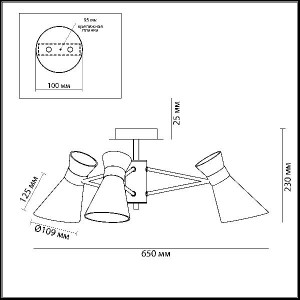Потолочная люстра Laconica 3498/3
