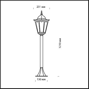 Наземный фонарь Lano 2322/1F
