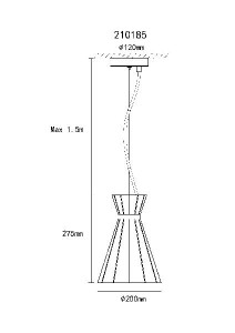 Подвесной светильник Timo 55011H1