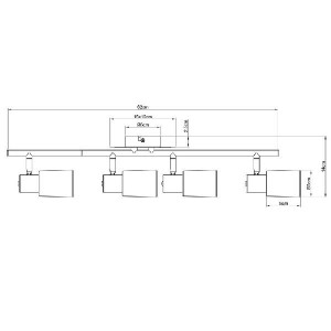 Спот Cavalletta A4510PL-4SS