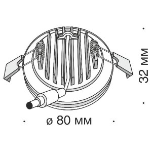 Точечный светильник Phanton DL303-L7B4K