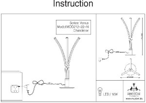 Интерьерная настольная лампа Pluto MOD212-22-N