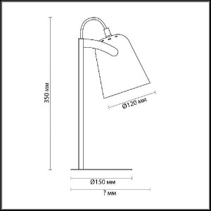 Офисная настольная лампа Kenny 3651/1T