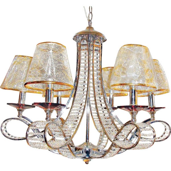 Потолочная люстра Q8148 Q8148/6 chrome white crystal Потолочная люстра Q8148 Q8148/6 chrome white crystal