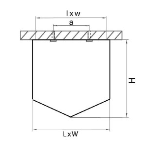 Точечный светильник Quadro 211479