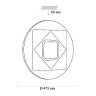 Настенно-потолочный светильник Cova 3037/EL