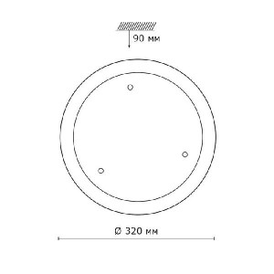 Настенно-потолочный светильник Vesa 1233