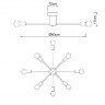 Потолочная люстра Alastor A6702PL-8WH
