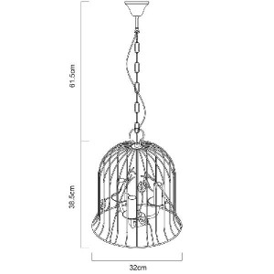Подвесной светильник Gabbia A1878SP-3WG
