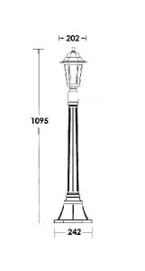 Наземный фонарь 79807S Bl