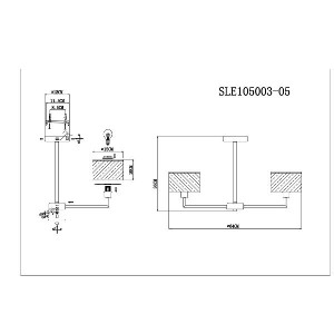 Потолочная люстра Belge SLE105003-05