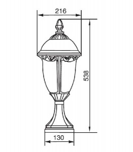 Наземный фонарь 89104L Bl