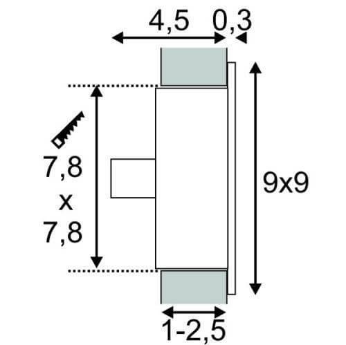 Подсветка для лестниц и ступеней Flat 112732