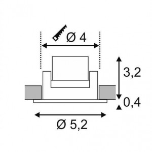 Точечный светильник New Tria 113970