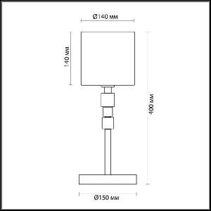 Интерьерная настольная лампа Pavia 4112/1T