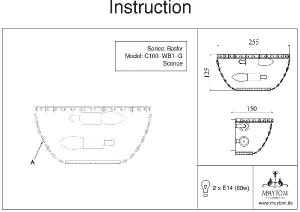 Бра Basfor DIA100-WL-02-G