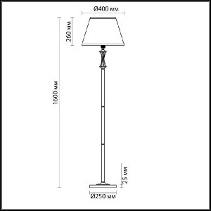 Торшер Kimberly 4408/1F