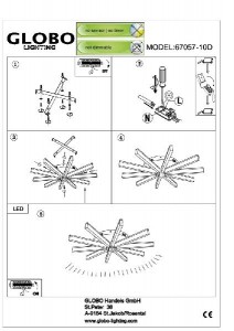 Потолочная люстра Varazze 67057-10D