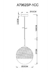 Подвесной светильник Jupiter Chrome A7962SP-1CC