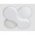 Потолочная люстра Orbital Granule FG1055/1 WH 52W D360*360