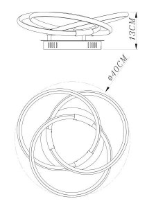 Потолочная люстра Barna 67828-24N