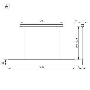 Подвесной светильник BLADE 026825