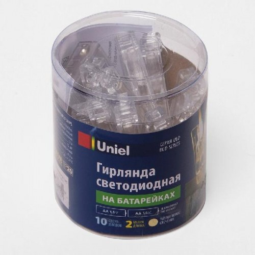 Гирлянда  ULD-S0200-010/STB/2AA WARM WHITE IP20 CLIPS