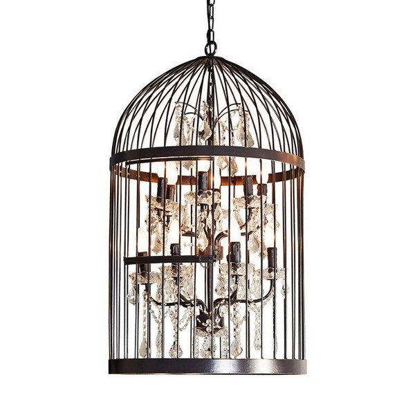 Подвесная люстра BIRD CAGE CH008-12-ABG-CRS Подвесная люстра BIRD CAGE CH008-12-ABG-CRS