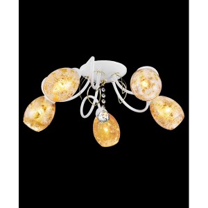 Потолочная люстра 11439 11439/5C WHITE&GOLD