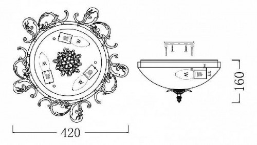 Потолочный светильник Speria C900-CL-03-W