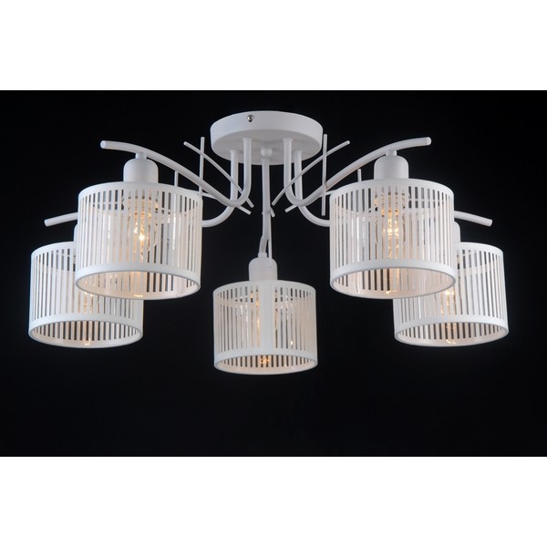 Потолочная люстра Amsterdam AMSTERDAM 81053-5C SATIN WHITE Потолочная люстра Amsterdam AMSTERDAM 81053-5C SATIN WHITE
