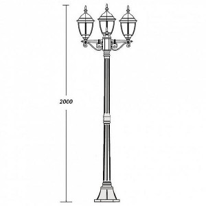 Наземный фонарь 91208S B Gb