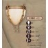 Настенный светильник 259P 259P/1 AQ CREAM ALABASTER