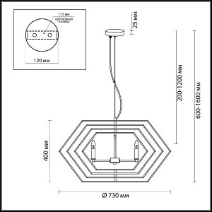 Подвесная люстра Stolla 4664/4