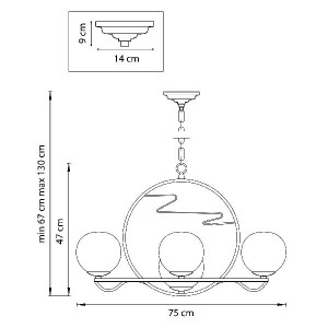 Подвесная люстра Enna 762077