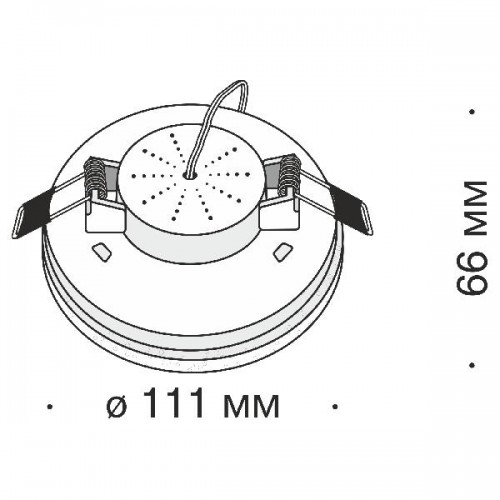 Точечный светильник Plastic DL296-6-6W-W