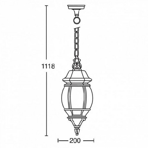 Уличный светильник подвесной  83405L Bl
