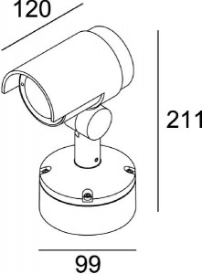Прожектор уличный Keid 732093