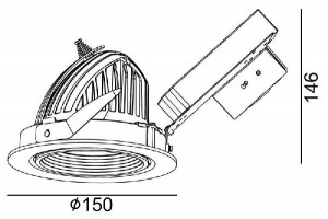 Точечный светильник 850013