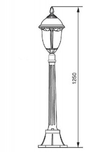 Наземный фонарь 89107L Bl