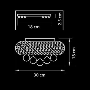 Потолочный светильник MONILE 704034
